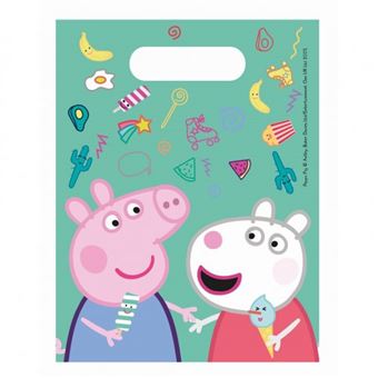 Sacos de Festa Peppa Pig | 6 unidades | 23x16cm - 1