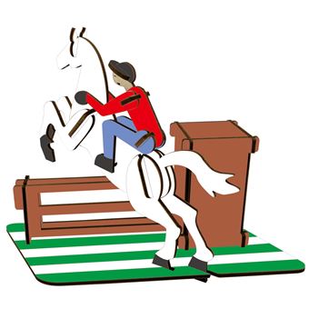 Puzzle 3D HSMY de 25 Peças XD-G005H - Porta Canetas Equestre - 1