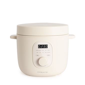 Panela de Arroz Elétrica Multifuncional CREATE RICE COOKER STUDIO com Cesto a Vapor | 3L | Offwhite - 1