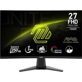 Monitor Gaming MSI MAG 27C6X | LCD | FHD | 1 ms | 250 Hz | 27" | E - 1