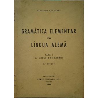 Gramática elementar da língua alemã. [2.ª edição] - 1