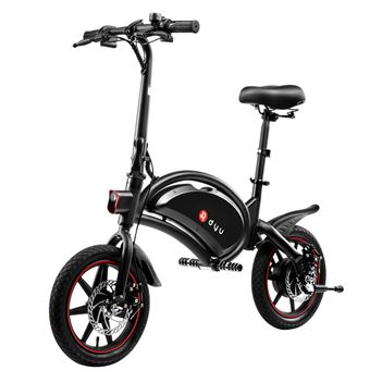 Bicicleta Elétrica DYU D3F | 25 Km/h | 14'' | 10AH | 36V | 250W - Preto - 1