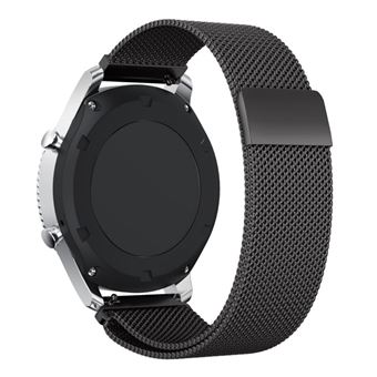 Pulseira de metal Magunivers aço inoxidável milanese preto para Samsung Gear S3 Frontier/S3 Classic - 1