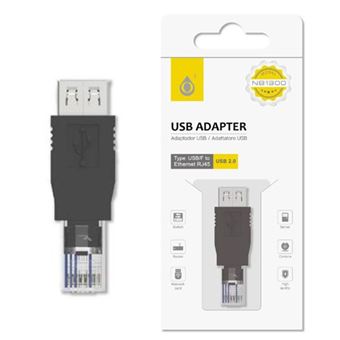Adaptador USB 2.0 para Ethernet RJ45 OnePlus NB1300 - Preto - 1