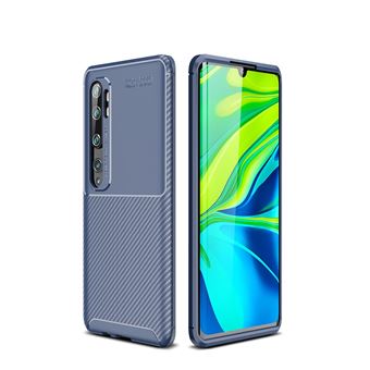 Capa Magunivers | TPU fibra de carbono elegante anti-queda Azul para Xiaomi Mi CC9 Pro/Note 10