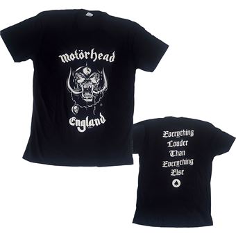 T-shirt Rock Off MOTÖRHEAD | England (Back Print) | Preto | L - 1