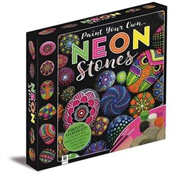 Paint Your Own Neon Stones Box Set By Hinkler Pty Ltd - 1