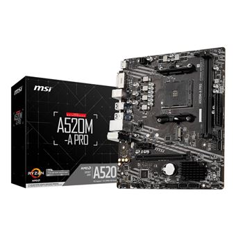 Motherboard MSI A520M-A PRO | Preto - 1