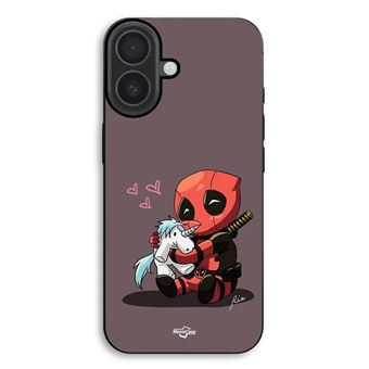 Capa Maniacase para iPhone 17 | Bebé Deadpool com Unicórnio - 1