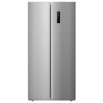 Frigorífico Americano Cecotec SBS 430 Inox E | 176,3x83,9x63,7 cm | 430 L | E | Aço inoxidável - 1