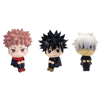 Figura Anime Jujutsu Kaisen EZII Itadori Yuji Fushiguro Open Eyes Satoru Gojo 3 em 1 - 1