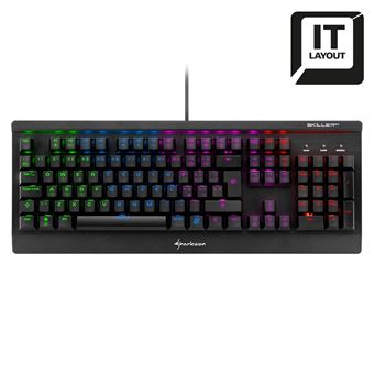 Teclado Gaming com Fios Sharkoon SKILLER MECH SGK3 | Idioma: Italiano | Preto - 1
