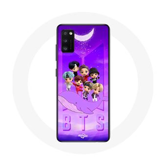 Capa Maniacase para Samsung Galaxy A41 Bts Tinytan Animação Anexar Rm Jin Suga J-Hope Jimin Jungkook Ev Zero O’Clock - 1