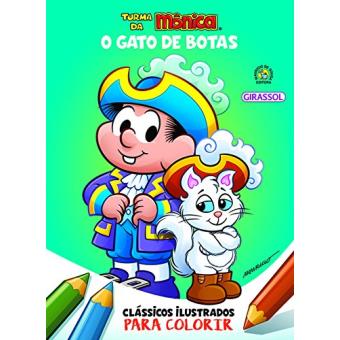 Turma Da Mônica. Clássicos Ilustrados Para Colorir. O Gato De Botas - 1