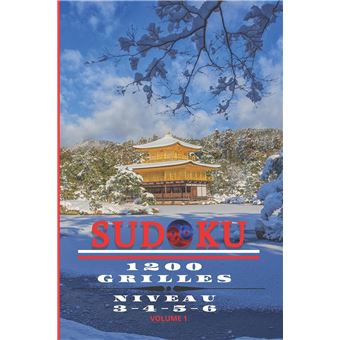 Sudoku 1200 Grilles Niveau 3456  Volume 1 200 Pages 1524 X 2286 Cm 6X9Po - 1