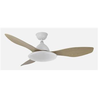 Ventoinha de Teto Fabrilamp 159391368 | 6 Velocidades | 35 W | Faia, Branco - 1