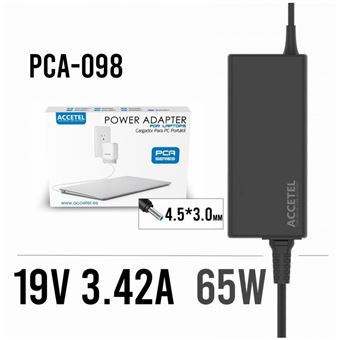 Carregador Accetel Compatível Portátil Asus 19 V | 3.42 A | 65 W | 4.5 x 3.0mm - 1