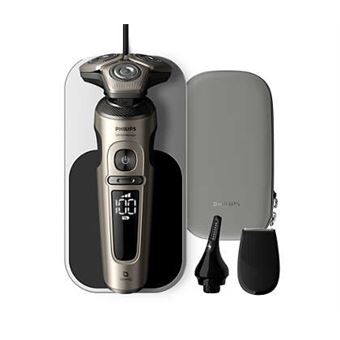 Máquina de Barbear Philips Shaver S9000 Prestige SP9883/36 Máquina de barbear elétrica a húmido/seco com SkinIQ | Cinzento - 1
