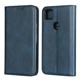 Capa Magunivers Pu Auto-Absorvido com Suporte Magnético Azul para Google Pixel 4A - 1