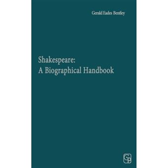 Shakespeare - A Biographical Handbook - Hardback - 1986 - 1