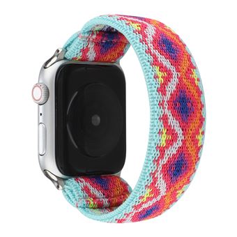 Bracelete de Nylon HSMY Extensível Trançado para Apple Watch Series 6/ SE/ 5/ 4 | 40 mm - Multicolor 8 - 1