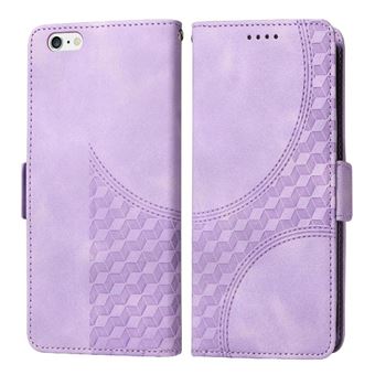 Capa FLOODKING para iPhone 6 Plus | Design Acolchoado | Couro PU Premium | Roxo - 1