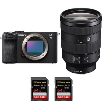Sony A7C II Preto + FE 24-105mm f/4 G OSS + 2 SanDisk 64GB Extreme PRO UHS-II SDXC 300 MB/s + PDF MCZ DIRECT - 1