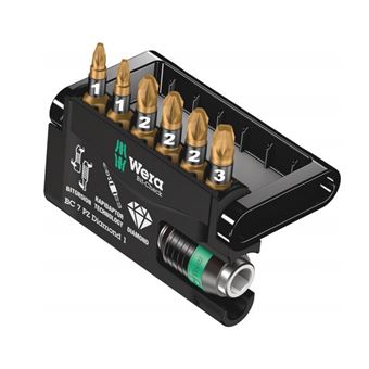 Conjunto de Tomada Wera Bit-Check 7 PZ Diamond 1 - 1