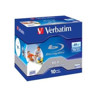 Verbatim BD-R SL 25GB 6x Printable 10pk - 1