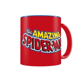 Caneca SD Toys Spiderman Logo Azul Vermelho Marvel Comics