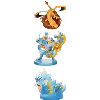 Figura Anime EZII pocket monster Charizard Gyarados Machamp 17 BLUE 3 em 1 - 1