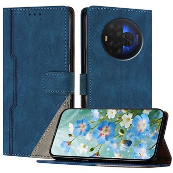 Capa FOXDOCK para TCL NxtPaper 60 Ultra | Fecho Magnético | Pele TPU Macia | 3 Compartimentos para Cartões | Função de Suporte | Azul - 1