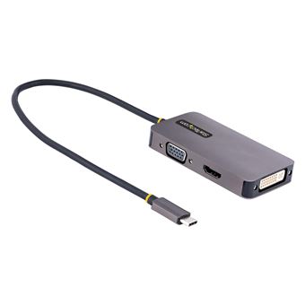 Adaptador Gráfico Usb StarTech.com 118-USBC-HDMI-VGADVI | Cinzento - 1