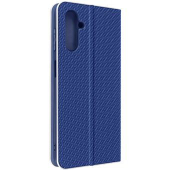 Capa Avizar para Apple iPhone 14 com porta-cartões Design Carbono Azul Real e Prata - 1