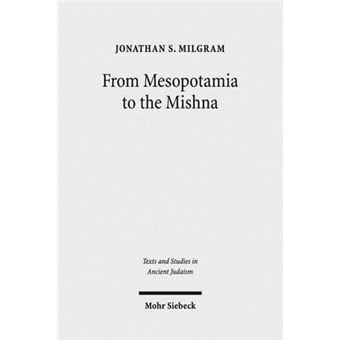 From Mesopotamia To The Mishnah Tannaitic Inheritance Law In Its Legal And Social Contexts 164 Texts And Studies In Ancient Judaism - 1