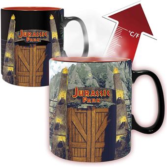 Caneca Térmica ABYstyle Jurassic Park Porta  Parque Tiranosaurio Rex | 460 ml - 1