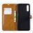 Capa PU Magunivers colorido sortido tecido jeans stand rosa para Samsung Galaxy A50_3