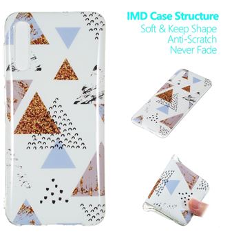Capa Magunivers para Samsung Galaxy A50 e TPU Imd Padrão de Mármore Estilo D