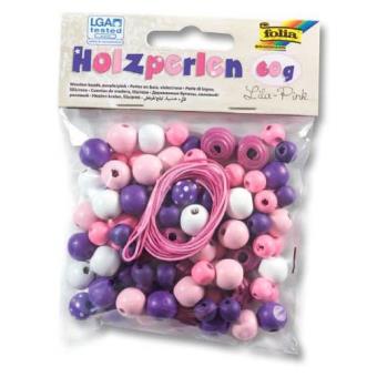 Folia 22973 Kids' bead set kit de artesanato para crianças Rosa e Roxo - 1