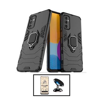 Kit Gift4Me Vidro Temperado Ceramica Full Cover + Capa de Proteção Militar Magnética + Suporte Magnético para Samsung Galaxy A04s - Preto - 1