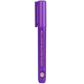 Caneta Detetora de Notas Falsas com Luz Ultravioleta Sanda SD-4760 | Roxo - 1