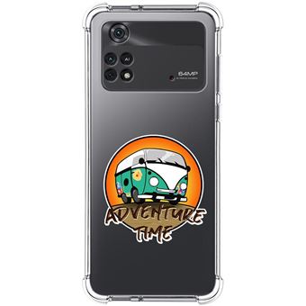 Capa Tumundosmartphone de silicone anti-choque para Xiaomi POCO M4 Pro 4G desenhos de design  Adventure Time - 1