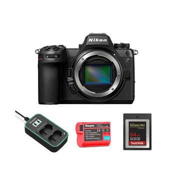 Câmara Fotográfica Nikon Z6 III + Kit de Carregador de Bateria Kingma + Cartão de Memória SanDisk 64GB CF CFexpress Type B - 1