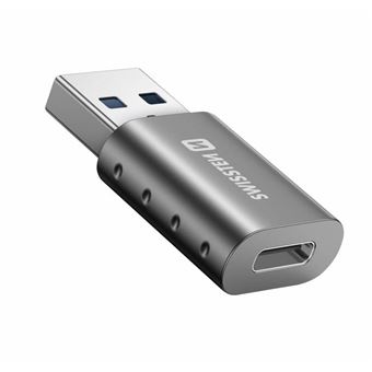 Adaptador Swissten USB-A(M) para USB-C(F) - 1