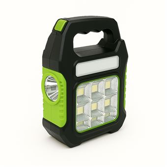 Lanterna LED SANDA SD-5731G | Recarregável | Preto + Verde - 1