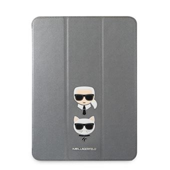 Capa Karl Lagerfeld para iPad Pro de 12,9 polegadas 2020 / 2021 Saffiano Motifs Karl et Choupette - 1