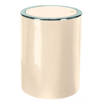 Cesto de Lixo Kleine Wolke Clap | Bege, Prateado - 1