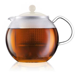 Chaleira individual Bodum Assam | Transparente, Branco - 1
