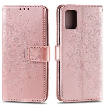 Capa Magunivers para Samsung Galaxy A71| PU |flor - Dourado - Rosa - 1