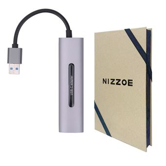 Capturador de Áudio e Vídeo Nizzoe HDMI MIC para HDMI/F USB Audio3.5mm - 1